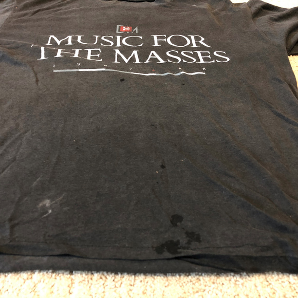 Depeche Mode 1988 Black Concert Tee Medium - Picture 3 of 7